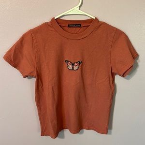 Brandy Melville Butterfly Graphic T-shirt